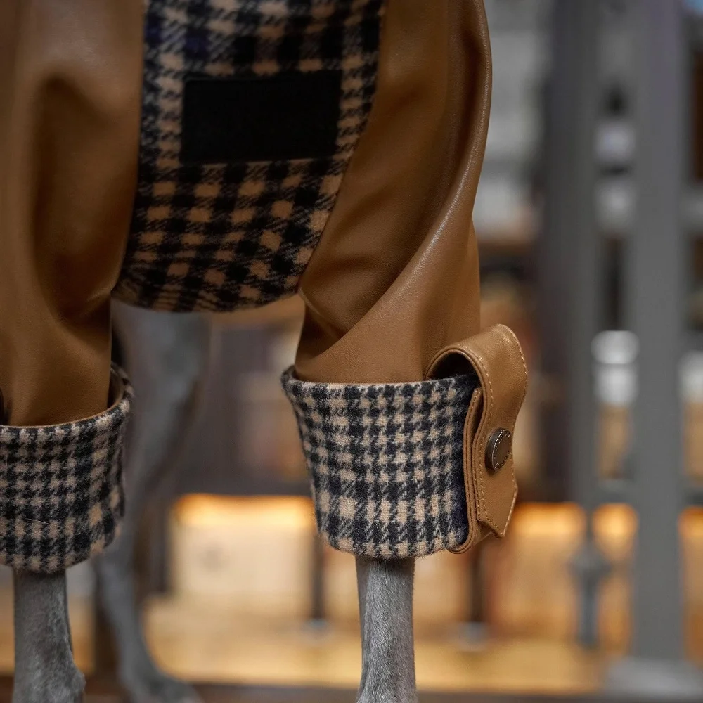 Fancy Checked Jacket for dog NEW